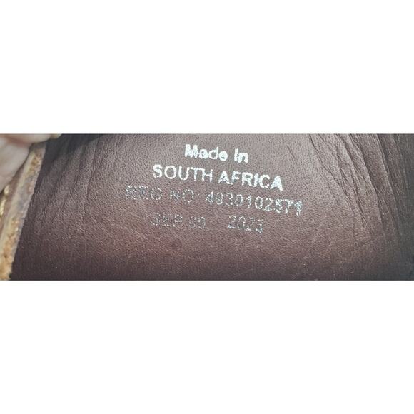 FOM Freedom Of Movement Mens 7 Leather Vellies Standard Low Cut Whiskey Lace Up main image 11
